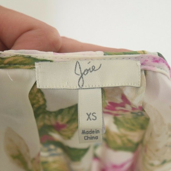 Joie Boho Chic Floral Print Silk Blouse - Picture 4 of 6